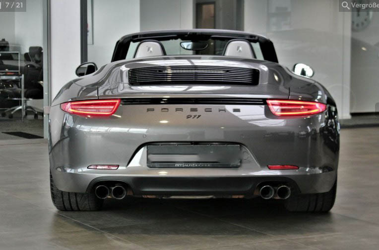 photo Porsche 911 991 Cabriolet Automatique PDK 2015 8858