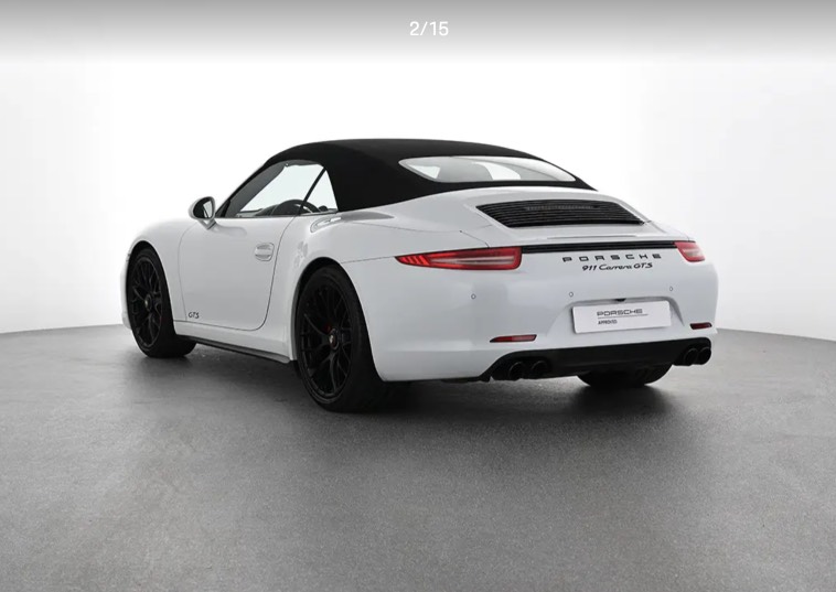 photo Porsche 911 991 Cabriolet Automatique PDK 2015 8859