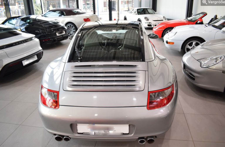 photo Porsche 911 997 Targa Automatique Tiptronic S 2007 9380