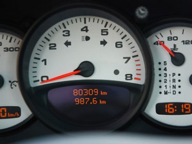 Photo fond de compteur Alu Porsche 996