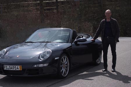 Porsche occasion 997 carrera 4S cabriolet noir basalte 355 cv