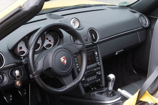 Achat Porsche Boxster S type 987 jaune vitesse 310 cv